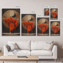 Zen Monk Art, Framed Canvas Print, Spiritual Wall Art, Taoism Decor, Sacred Geometry, Meditation Room, Buddhist Artwork, Asian Aesthetic