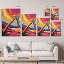 Melting Axe, Surreal Landscape, Framed Canvas Print, Fantasy Art, Dreamlike Painting, Boho Decor, Large Artwork, Unique Wall Art, Gift Idea