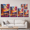 Autumn Picnic, Vibrant Foliage, Canvas Print, Fall Landscape, Boho Wall Art, Cozy Decor, Large Artwork, Living Room Art, Gift Idea
