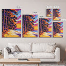 Beach Path, Colorful Coastal Art, Canvas Print, Sunset Landscape Painting, Tropical Wall Decor, Summer Home Art, Relaxing Nature Scene