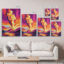 Volcano Eruption, Dramatic Nature Art, Canvas Print, Fiery Landscape Painting, Bold Wall Decor, Living Room Art, Adventure Inspired Decor