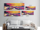 Coastal Sunset, Beach Canvas Print, Vibrant Ocean Art, Nature Wall Art, Colorful Home Decor, Framed Canvas Print, Tropical Wall Art