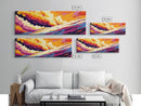 Dramatic Sky, Sunset Cloud Painting, Colorful Abstract Art, Modern Wall Decor, Framed Canvas Print, Living Room Wall Art, Vibrant