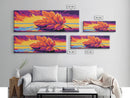 Golden Leaf, Autumn Nature Print, Sunset Reflection Art, Warm Fall Decor, Framed Canvas Print, Living Room Wall Art, Boho Style