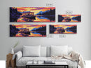 Riverboat Serenity, Tranquil Waters, Sunset Reflection, Lake Retreat, Framed Canvas Print, Home Decor, Cabin Wall Art, Nature Aesthetic