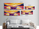 Boat Reflection, Peaceful Lake Art, Minimalist Wall Decor, Framed Canvas Print, Serene Nature Painting, Sunset Water Scene, Gift Idea