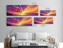 Sunset Explosion, Dramatic Sky, Colorful Abstract Landscape, Modern Home Decor, Canvas Print, Office Wall Art, Vibrant Art