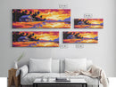 Beach House, Tropical Sunset, Coastal Retreat, Canvas Print, Vacation Wall Art, Vibrant Colors, Relaxing Home Decor, Island Life