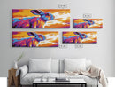 Colorful Rabbit, Animal Wall Art, Boho Home Decor, Vibrant Wildlife, Whimsical Painting, Pet Lover Gift, Canvas Print