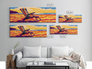 Beach Chair, Ocean Breeze, Relaxing Getaway, Canvas Print, Coastal Home Decor, Vibrant Summer Art, Seaside Aesthetic, Vacation Vibes