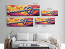 Nautical Rope, Boho Wall Art, Ocean Decor, Rustic Home, Framed Canvas Print, Vibrant Colors, Coastal Aesthetic, Seaside Retreat