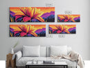Blooming Lily, Floral Wall Art, Vibrant Flower Print, Nature Inspired Decor, Framed Canvas Print, Boho Home Art, Botanical Bedroom Decor
