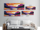 Autumn River, Forest Scene, Vibrant Artwork, Fall Wall Art, Framed Canvas Print, Nature Landscape, Cozy Cabin Decor, Rustic Living Room