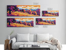 Autumn Trees, Rolling Hills, Landscape Print, Framed Canvas Print, Fall Colors, Boho Decor, Cozy Home, Living Room Art, Warm Tones