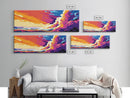 Ocean Wave, Abstract Seascape, Framed Canvas Print, Coastal Wall Art, Nautical Decor, Beach House Artwork, Living Room Art, Gift Idea