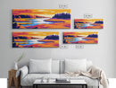 River Valley, Serene Water, Colorful Sunset, Framed Canvas Print, Nature Wall Art, Home Office Decor, Country Landscape, Fall Aesthetic
