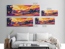 Countryside Barn, Sunset Art, Rural Landscape, Warm Autumn Decor, Canvas Print, Cozy Home Wall Art, Rustic Farmhouse Painting