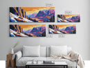 Mountain View, Winter Landscape, National Park Art, Canvas Print, Lodge Wall Decor,  Adventure Art, Snowy Scene, Scenic Painting