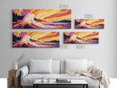 Ocean Wave, Surf Art, Coastal Home Decor, Beach Vibes, Framed Canvas Print, Tropical Wall Art, Modern Seascape, Large Wall Art