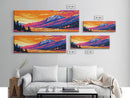 Mountain Valley, autumn colors, scenic nature, peaceful retreat, panoramic landscape, Nature Wall Art, Canvas Print, Framed Canvas Print
