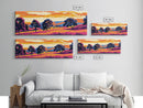 Rolling Hills, Vibrant Trees, Autumn Landscape, Canvas Print, Nature Wall Art, Rustic Home Decor, Dining Room Artwork, Boho Art