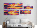 Sunset Dock, Serene Pier, Canvas Print, Landscape Art, Water Scene, Coastal Wall Decor, Relaxing Home Art, Living Room Wall Art