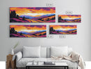 Golden Fields, Country Road, Autumn Sunset, Canvas Print, Rustic Farmhouse Wall Art, Warm Earthy Tones, Living Room Decor, Nature Lover