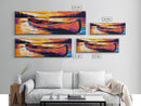 Canoe Journey, Sunset Waters, Relaxing Nature Scene, Canvas Print, Cozy Lodge Wall Art, Rustic Decor, Peaceful Lakehouse Art