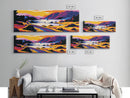 Roadside Lake, Scenic Highway, Coastal Drive Art, Vibrant Nature Print, Travel Lovers Gift, Framed Canvas Print, Hallway Wall Decor