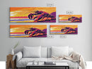 Giant Lobster Art, Surreal Ocean Scene, Coastal Wall Decor, Beach Home Accent, Sea Life Artwork, Dining Room Art, Canvas Print