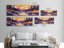 Forest River Painting, Autumn Landscape, Mountain Stream Art, Nature Wall Decor, Rustic Cabin Art, Cozy Fall Aesthetic, Canvas Print
