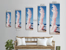 Ocean Wave, Water Splash, Abstract Seascape, Framed Canvas Print, Coastal Art, Nautical Theme, Beach House Wall Art, Modern Art