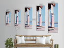 Porch Pillar Art, Rustic Farmhouse, Architectural Aesthetic, Neutral Home Decor, Country Living, Warm Tones, Canvas Print