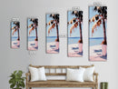 Palm Tree, Tropical, Beachy, Canvas Print, Summer Vibes Wall Art, Coastal Decor, Relaxing Seaside Painting, Minimalist Aesthetic
