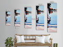 Lake Reflection, Autumn Landscape, Serene Nature, Boho Aesthetic, Peaceful Water, Bedroom Wall Art, Warm Colors, Canvas Print