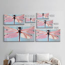 Dragonfly Art, Nature Wall Decor, Boho Insect Artwork, Minimalist Dragonfly Print, Botanical Aesthetic, Modern Canvas Print