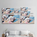 River Stones, Natural Elements, Boho Earthy Decor, Canvas Print, Minimalist Landscape, Zen Inspired Wall Art, Calm and Neutral