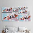 Modern Fashion, Bold Jewelry, Chic Art, Framed Canvas Print, Contemporary Wall Art, Feminine Decor, Minimalist Aesthetic, Bedroom Art
