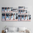 Winter Forest, Snowy Trees, Tranquil Wall Art, Framed Canvas Print, Nature Inspired, Cozy Home Decor, Serene Landscape, Rustic Living Room