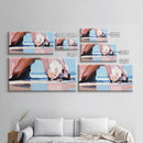 Rock Arch, Coastal Nature Art, Ocean Landscape Painting, Framed Canvas Print, Beach Wall Decor, Seascape Art, Minimalist Decor