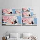 Pink Wave, Ocean Art, Abstract, Canvas Print, Coastal Wall Decor, Surreal Seascape, Beach House Accent, Modern Minimalist Style