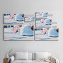 Snow Blossoms, Winter Floral Art, Canvas Print, Christmas Wall Decor, Elegant Wall Art, Nature Inspired Painting, Bedroom Wall Art