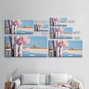 Cactus Blooms, Desert Flowers, Southwestern Serenity, Canvas Print, Floral Art, Pastel Tones, Nature Wall Art, Boho Decor, Minimalist Aesthetic