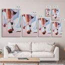 Ballet Shoes, Feminine Art, Elegant Decor, Fashion Print, Framed Canvas Print, Modern Wall Art, Soft Aesthetic, Romantic Artwork