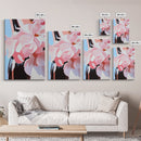 Floral Beauty, Romantic Blooms, Soft Pink Aesthetic, Feminine Wall Art, Elegant Pastel Decor, Framed Canvas Print, Living Room