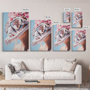 Floral Diver, Surreal Art, Feminine Ocean Wall Art, Beach House Decor, Dreamy Coastal Aesthetic, Pastel Tones, Canvas Print