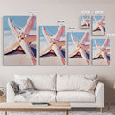 Starfish, Beach Decor, Coastal Wall Art, Nautical Print, Boho Art, Pastel Aesthetic, Ocean Lover Gift, Canvas Print, Living Room Art