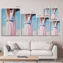 Standing Tall, Confidence, Minimalist Art, Modern Home Decor, Pastel Wall Art, Motivational Art, Living Room Wall Art, Canvas Print