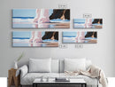 Ocean Reflection, Coastal Dreamscape, Surreal Beach Scene, Seascape Art, Calm Relaxing Decor, Living Room Aesthetic, Canvas Print
