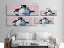 Floating Loon, nature wildlife art, lake house decor, bird lover gift, minimalist animal print, framed canvas print, cabin wall art